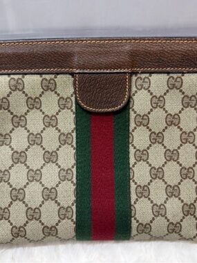 Vintage Gucci Parfum GG Canvas Sherryline Clutch